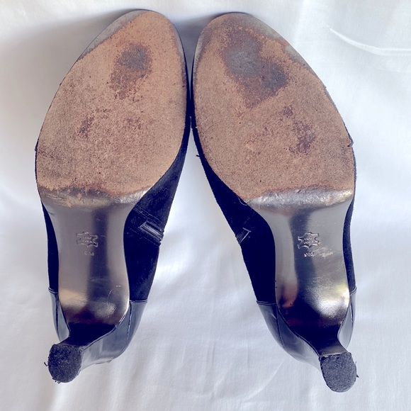 Via Spiga Beautiful Vintage  Unique Sexy Suede/Leather Black Bootie 9MLate 1990’ - Picture 10 of 15